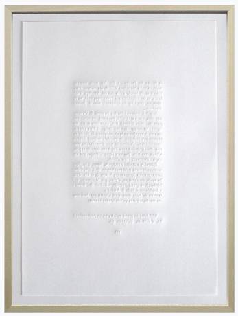 Les lettres du blanc... (1), 2013.  » Klicken zum Vergrössern ->