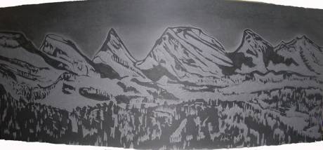 Panorama Churfirsten, 2009.  » Klicken zum Vergrössern ->