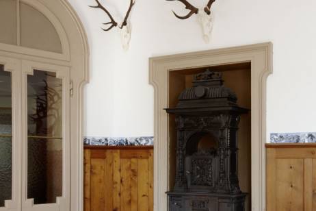 Conrad J. Godly: ‹SOL – CC›, 2010 200 Gemälde, Öl auf Malplatten, je 9 × 12 cm «Salle à manger» / Frühstücksraum Bild: © Ralph Feiner  » Klicken zum Vergrössern ->